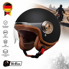 Retro Motorradhelm Halbschalenhelm Rollerhelm...