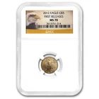 2012 1/10 oz American Gold Eagle MS-70 NGC (First Releases)