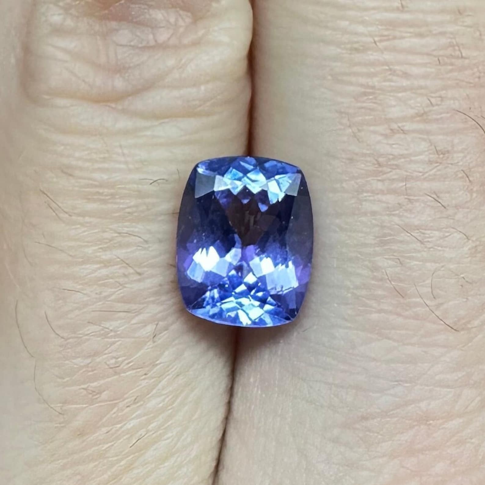 9.20 Ct Natural Blue Tanzanite Loose Gemstone Excellent Cushion Cut Certified
