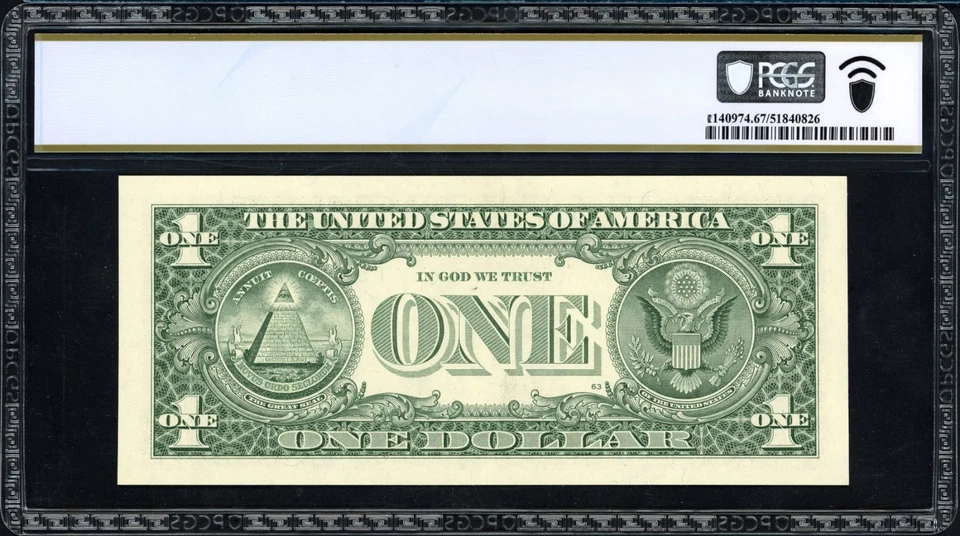 2006 Federal Reserve Note "Six of a Kind Serial No." Big Grade! Super Gem 67PPQ - Image 2 of 2