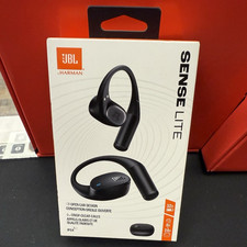 JBL Sense Lite Open-Ear Ear-Hook Bluetooth Wireless Earbuds Mic, Black