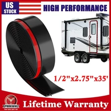 Racewill 1/2"x2.75"x35' RV Slide Out Seal Base Trailer Weather Stripping Travel