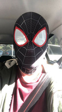 Superhero Spider Man Into the Spider-Verse Miles Morales Mask Cosplay Hoods Prop