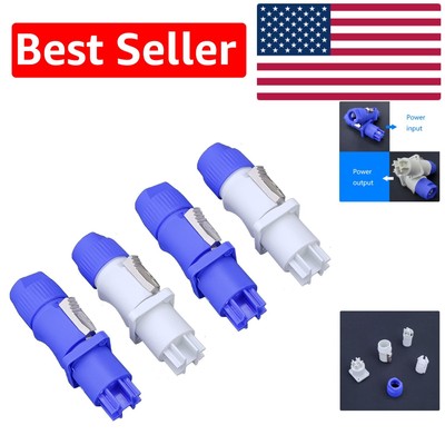 Reliable 3-Pin Power Con Connector Set - 20A, 250V for Audio & Light Setup