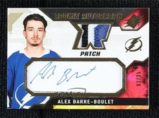 2021-22 SPx Rookie Auto Jersey Patch 3/35 Alex Barre-Boulet #AB Patch Auto f8q