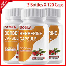 3 Packs Berberine 5000mg High Abosorption For Blood Sugar Immune 3 Months Supply