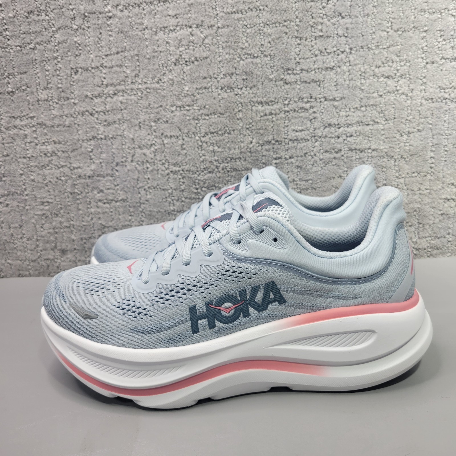 Hoka One Bondi 9 X-Wide Womens Size US 10 2E Mineral Blue Athletic Running Shoes