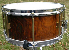 Rare Matt Gaither Custom Snare Drum  13X6  Brass Lugs Russ Miller Groove Wedge