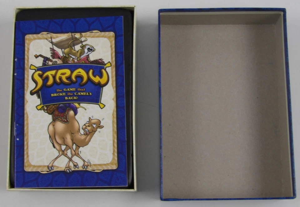 Straw: the Game that Broke the Camel's Back! COMPLETE IN BOX Family Card Game - Image 3 of 4
