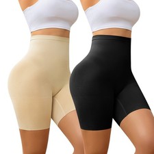 Women High Waisted Body Shaper Shorts Shapewear Tummy Control Thigh Slimming US