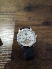 Herrenarmbanduhr Automatik Lederarmband Schwarz Limited Edition