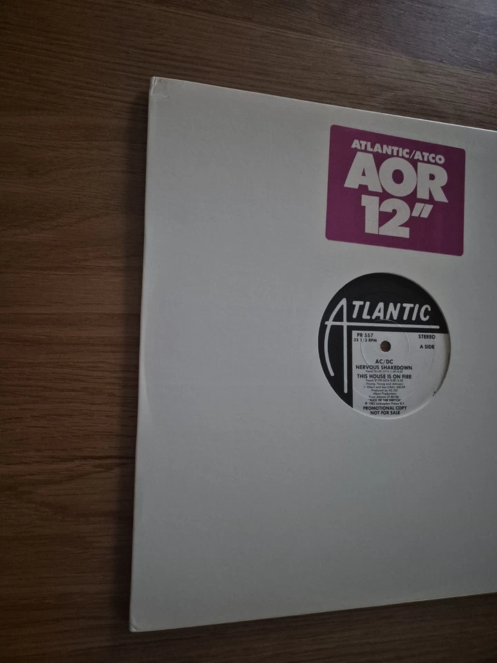 AC/DC Nervous Shakedown 12" Single Promo Sampler Stereo US 1983 Vinyl Record  - Image 2 of 4