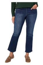 Belle by Kim Gravel Women's TripleLuxe Denim Kick Flare Jean DrkIndigo