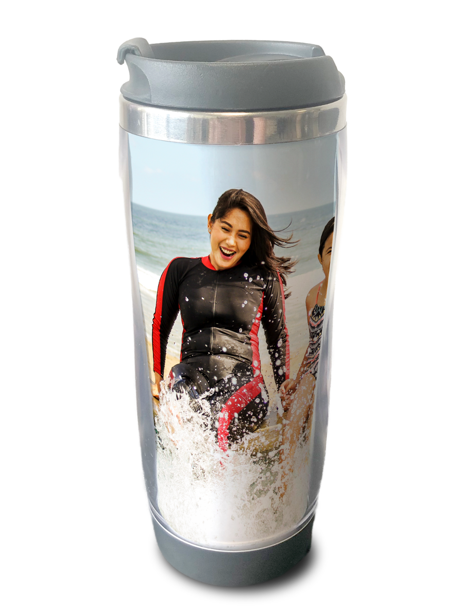 Personalised Photo Thermal Mug Flask Cup Custom Coffee Tea Travel