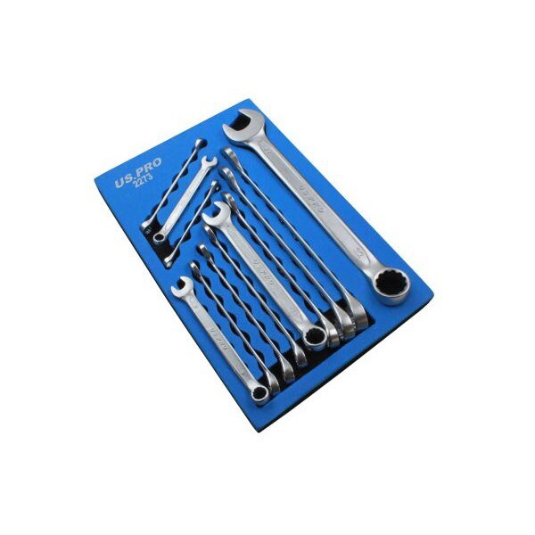 US PRO Combination Spanner Wrench Set 12pc Metric 6mm to 22mm 2273 - Image 8