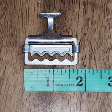 Shoulder Football Pad T Hook Silver Strap Buckle Teeth 1.75"x.875"  Adjustable