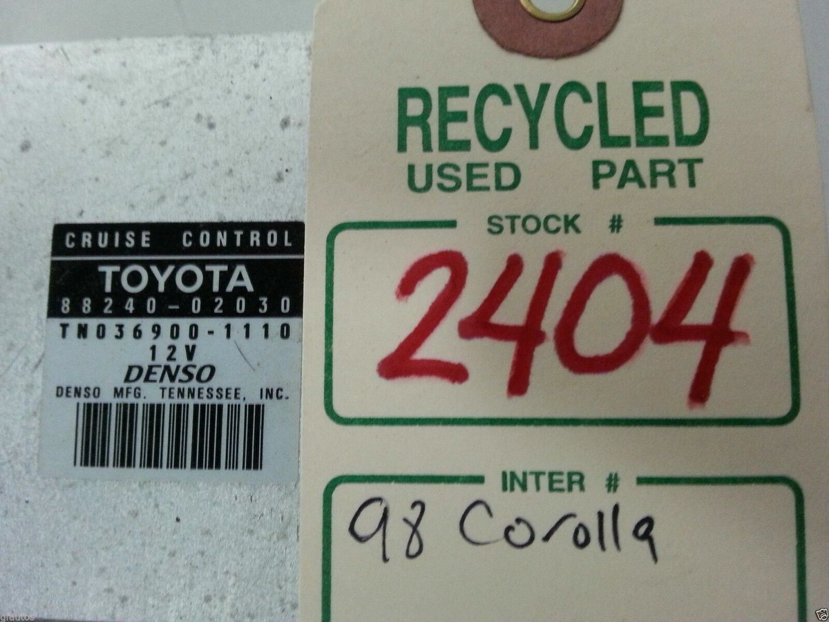 1998 Toyota Corolla Cruise Control Module OEM 88240-02030 #2404 | eBay