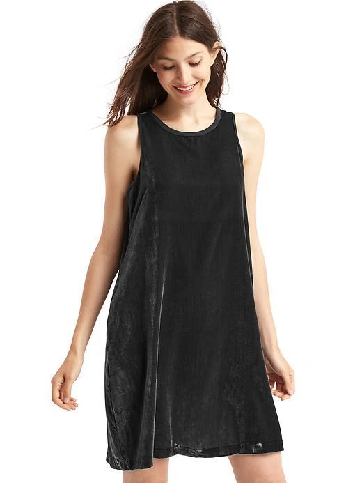 Gap velvet cheap swing dress