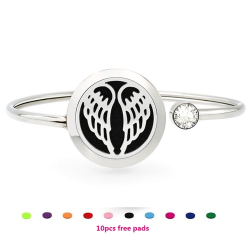 25mm  Rotatable Perfume Bangle Bracelet  Diffuser Essential Aromatherapy Locket - Picture 16 of 209