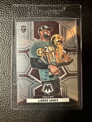 2021-22 Panini Mosaic Lebron James Green Mosaic Prizm Finals MVP #298 Lakers