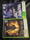 LOT OF 2: Call of Duty: Ghosts + DEUS EX HUMAN REVOLUTION (Xbox 360) No Manual