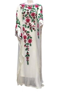 white maxi kaftan