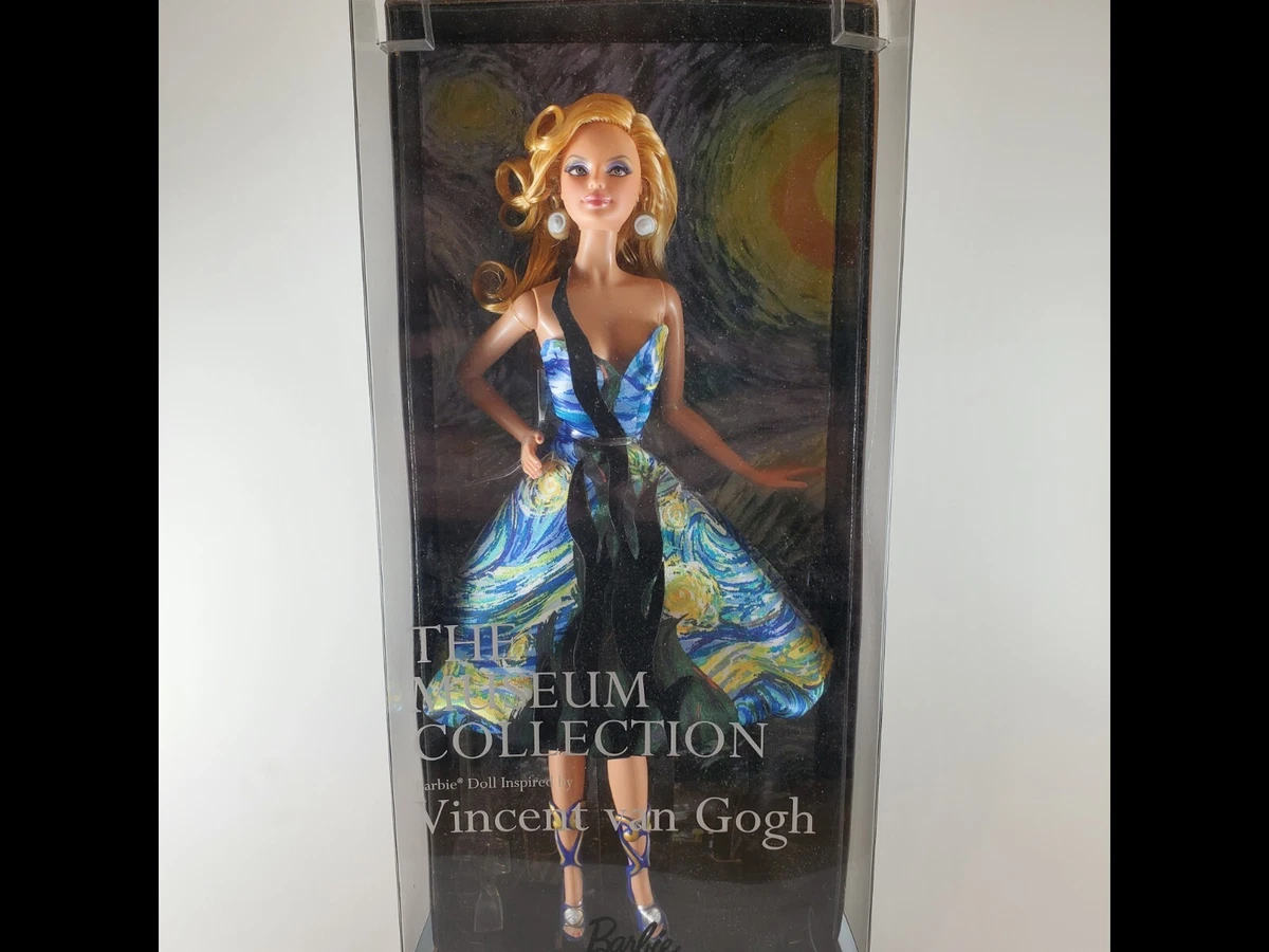 COLLECTORS Mattel Barbie Museum Collection Van Gogh Doll Starry Night New in Box