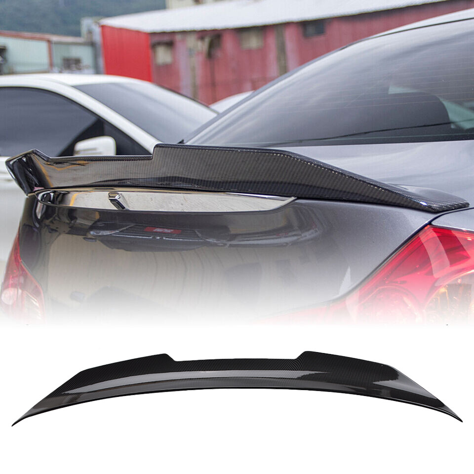 Fits Infiniti 4 Door G25 G37 Sedan PSM Rear Trunk Spoiler Wing Lip Carbon Fiber
