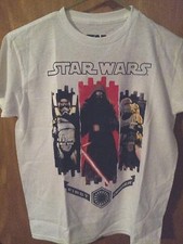 Star Wars FIRST ORDER TShirt White NWT Boys  Size L Large 14/16