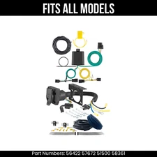 For 12-17 VW Tiguan 7 Pin Trailer Wiring Plug Fits All Models Curt 7 Prong Wire