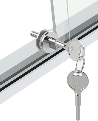 Glass Lock Sliding Glass Door Lock with Key Display Case Locks Suitable for Comm