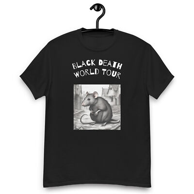 Men's T-Shirt Funny Graphic - Black Death World Tour