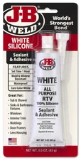 JB Weld 31312 White RTV Acetoxy Silicone Sealant - 3 Oz.