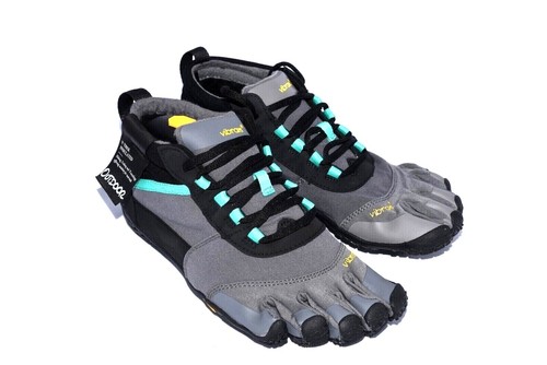 Vibram Five Fingers V-Trek Insulated Black/Grey/Green Hiking Shoe Size UK 4 & 6 - Picture 6 of 10