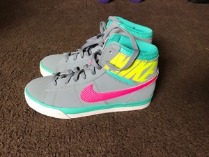 pink and yellow nike