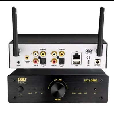 NEW OSD NERO SRT1 Audio Streamer App Control, Bluetooth 5.0, Optical, USB Type C