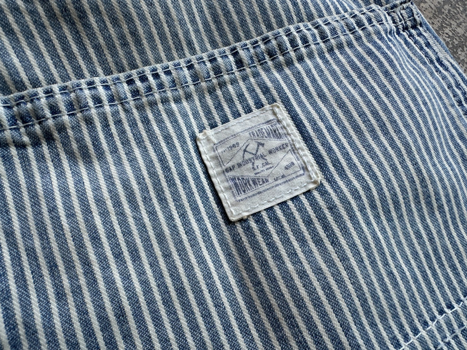 Rare NWT Vintage Gap Workforce Hickory Striped Distressed Shorts image 7