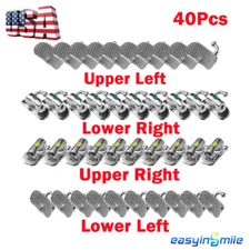 40pc Dental Buccal Molar Tubes Orthodontic Bracket MBT/Roth 022 Non-con Bondable