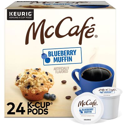 McCafe Blueberry Muffin Coffee, Keurig Single Serve K-Cup Pods, 24 Count