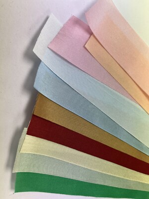 32mm (1 1/4'') Silk Ribbon 10 colors 1 yard each