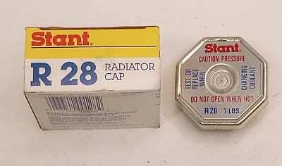 Stant R28 Radiator Cap 7lb 1952-1965 Ford Chevy Corvette Jeep Jaguar MG NOS