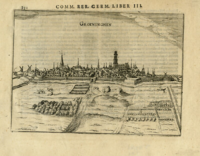 Antiker Druck - TOPOGRAPHIE - GRONINGEN - GUICCARDINI - Anonym - 1613