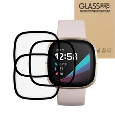 3PK PMMA Curved Screen Protector Film For Fitbit Versa 3 Versa 4
