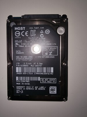 1 TB HGST 2,5'' Laptop Festplatte gebraucht