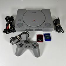 Sony PlayStation PS1 SCPH-9001 Gray Console System Bundle Tested and Works