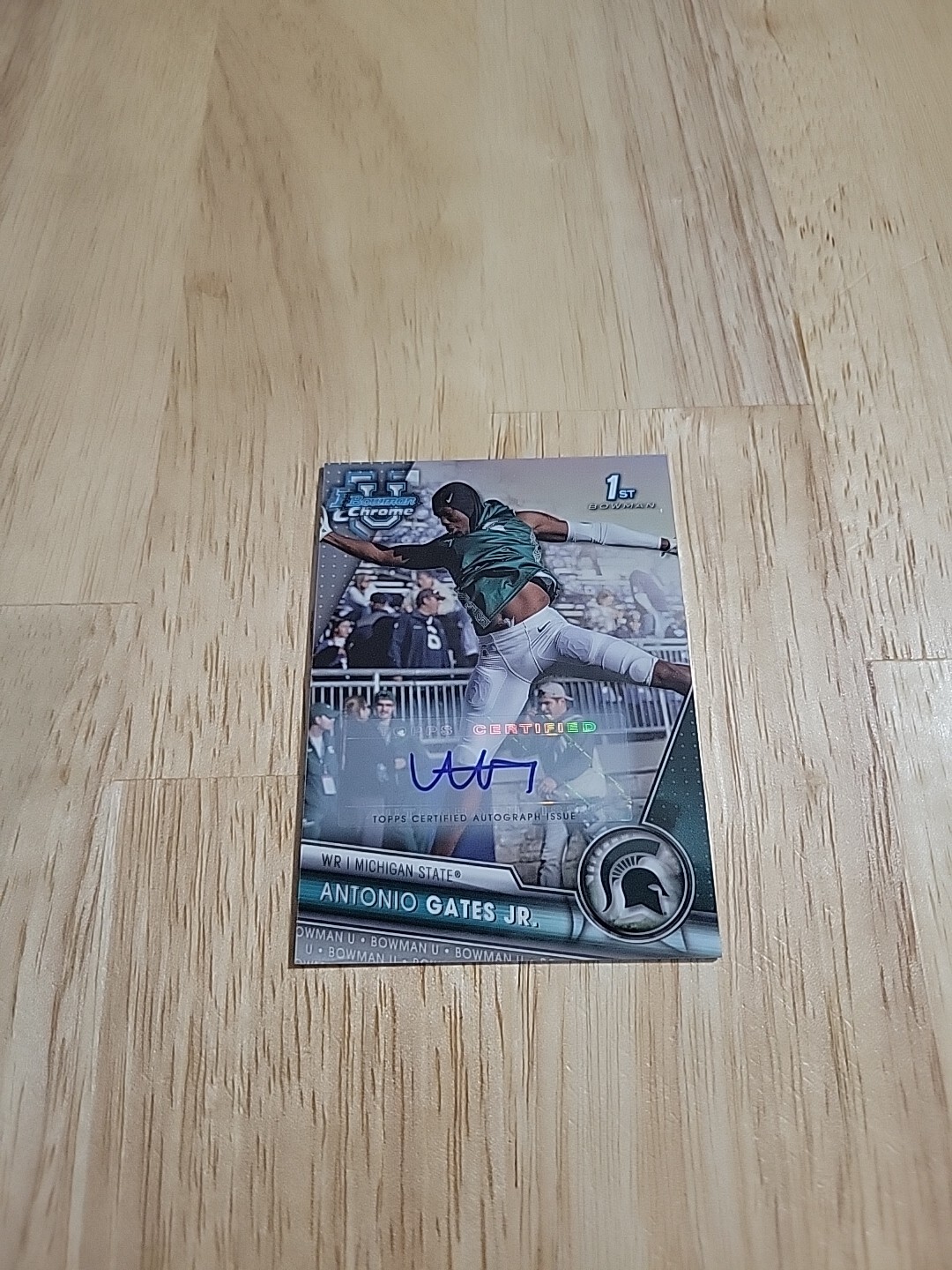 2023 Bowman University Chrome ANTONIO GATES JR 1st Refractor Autograph /499 Auto