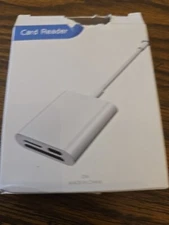 Sd Card Reader for iPhone iPad  Camera,Dual Card Slot And C Connection 