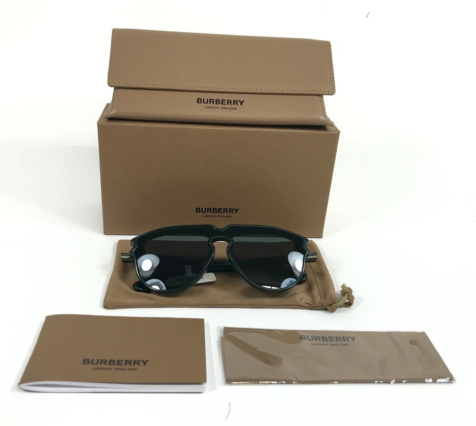 Gafas de sol Burberry B4427-F 4104/87 verde montura irregular con lentes gris oscuro Foto 2 de 4