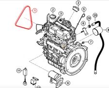 V Belt for Multiquip Rammax RX1575 Trench Rollers 1183743