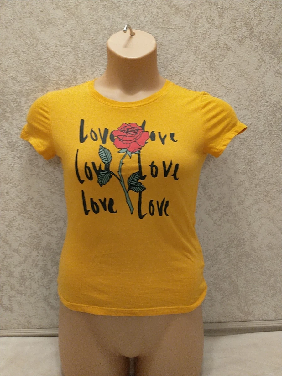 H and m top divided t shirt
